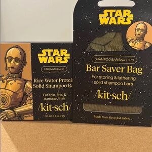 Star Wars Kit Sch Solid Shampoo and Bar Saver Bag & Conditioner w/ Bar Saver Bag